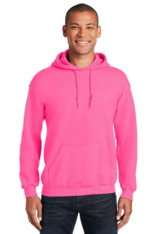 Gildan Heavy Blend Hooded Sweatshirt Safety Pink