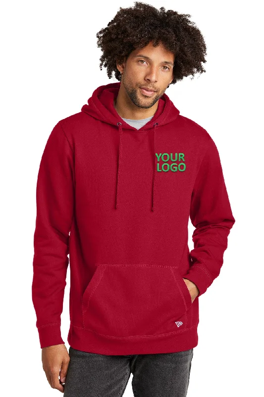 New Era Comeback Fleece Customized Hoodies, Crimson