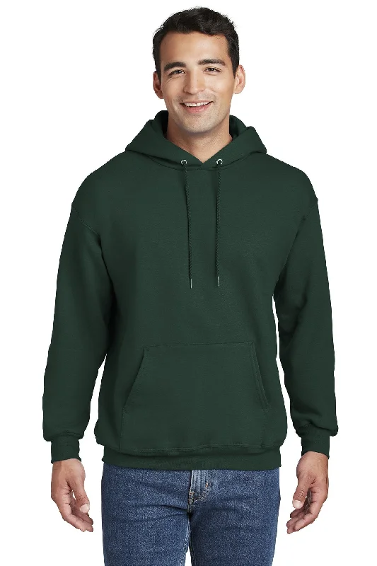 Hanes Ultimate Cotton Pullover Hooded Sweatshirt F170 Deep Forest