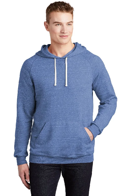 Jerzees Snow Heather French Terry Raglan Hoodie 90M Royal