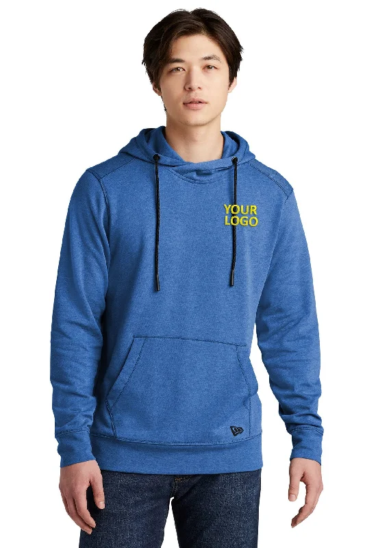 New Era Tri Blend Fleece Custom Hoodies, Royal Heather