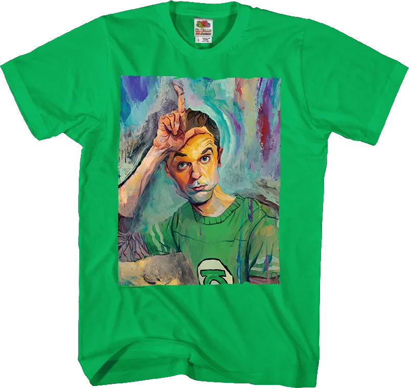 Sheldon Painting Big Bang Theory T-Shirt