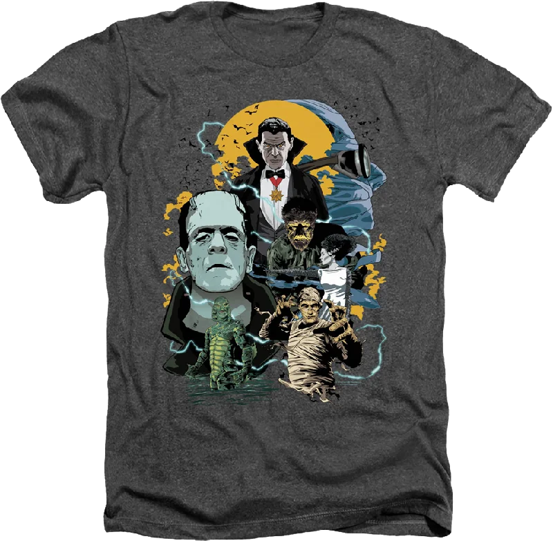 Vintage Universal Monsters Collage T-Shirt