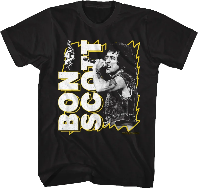 Lightning Frame Bon Scott T-Shirt