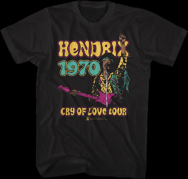 Cry Of Love Tour Jimi Hendrix T-Shirt