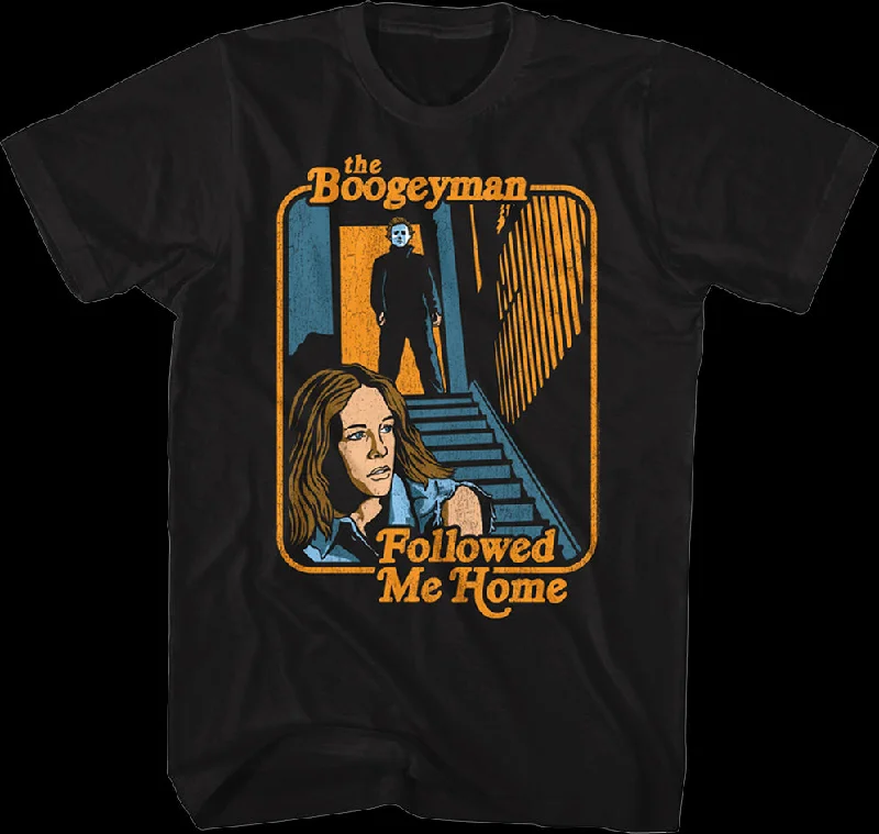 The Boogeyman Followed Me Home No Knife Halloween T-Shirt