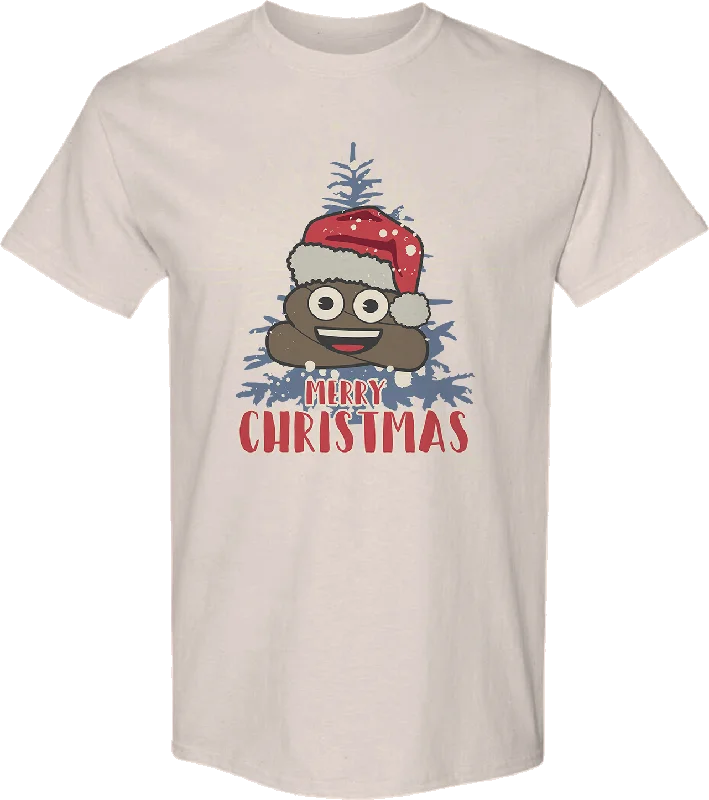 Merry Christmas Poo Emoji T-Shirt