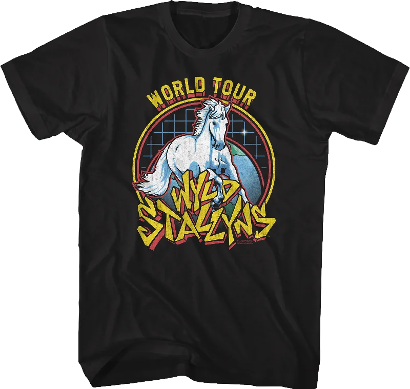 Wyld Stallyns World Tour Poster Bill and Ted T-Shirt