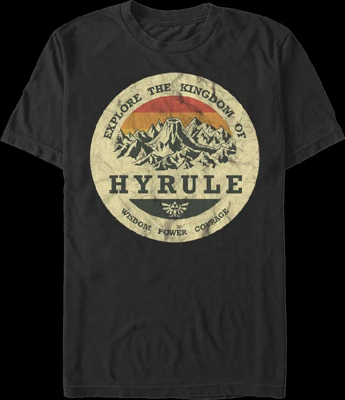 Explore the Kingdom of Hyrule Legend of Zelda T-Shirt