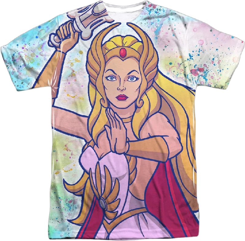 Paint Splattered She-Ra Masters of the Universe T-Shirt