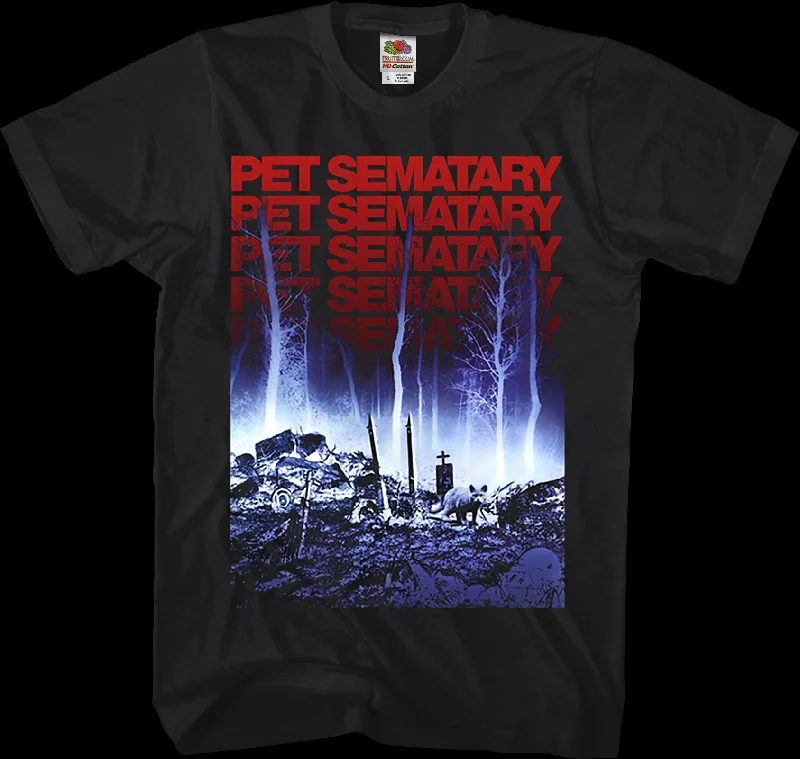 Repeating Logo Pet Sematary T-Shirt