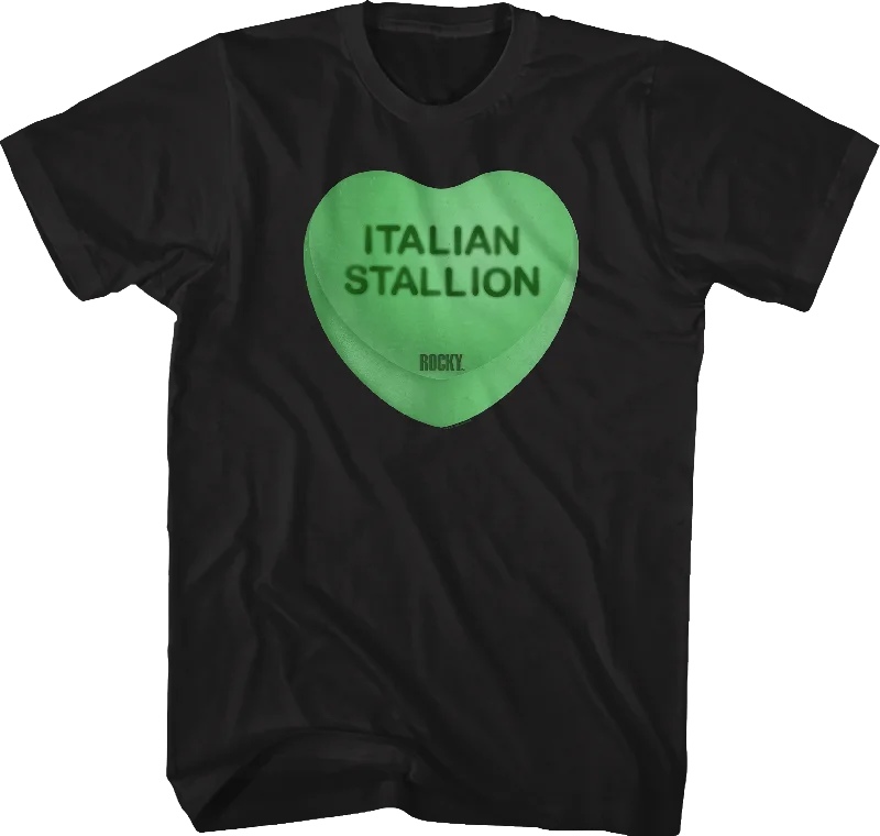 Italian Stallion Candy Heart Rocky T-Shirt