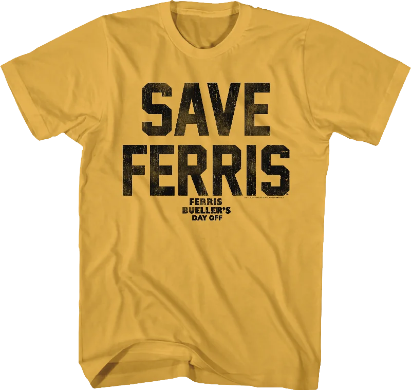 Save Ferris Vintage Design Ferris Bueller's Day Off T-Shirt