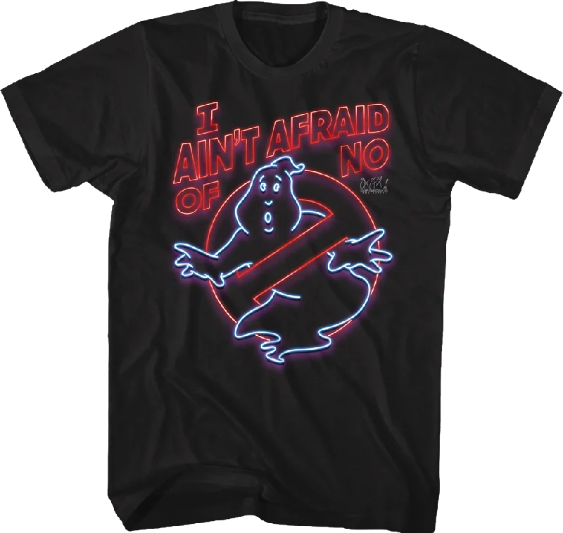 Neon Sign Ghostbusters T-Shirt