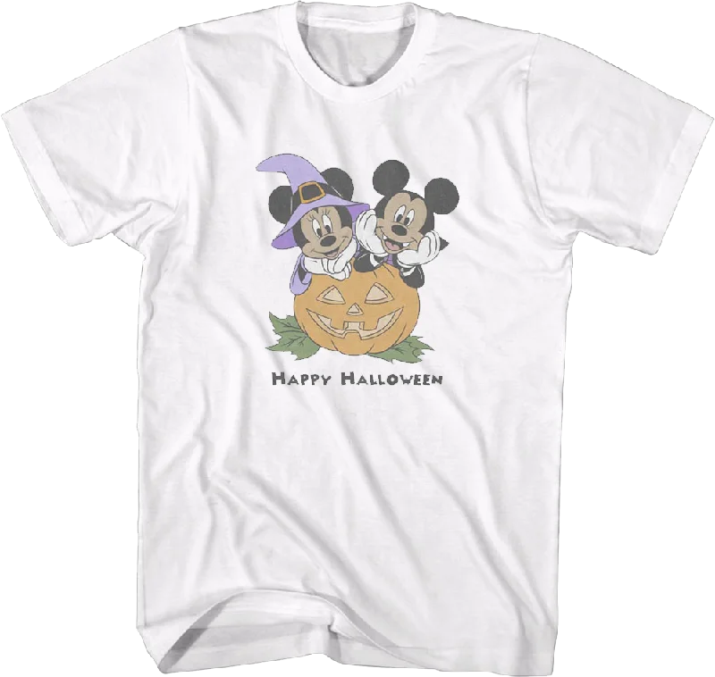 Minnie Mouse Mickey Mouse Happy Halloween Disney T-Shirt