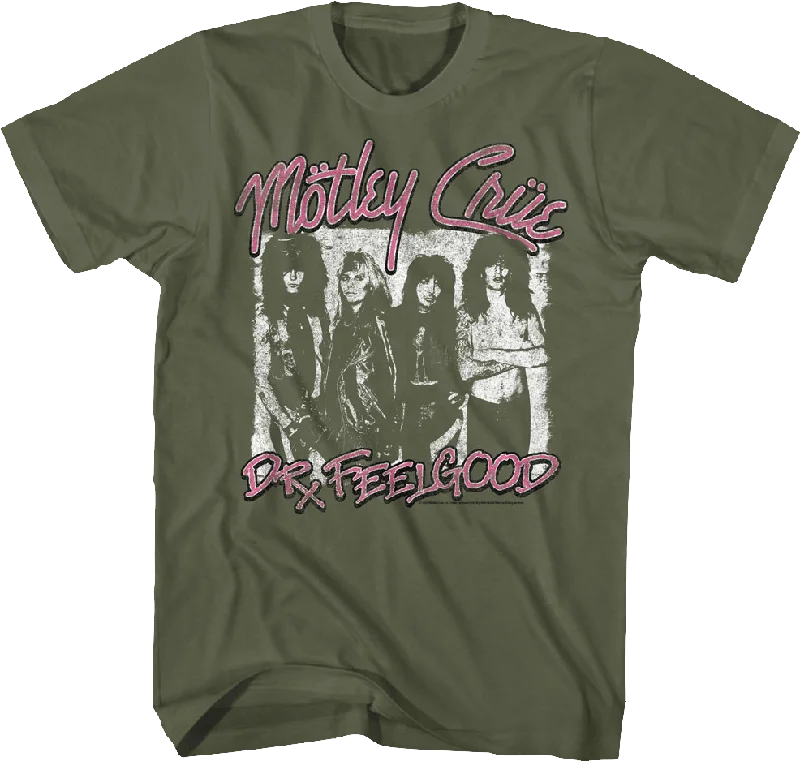 Distressed Dr. Feelgood Poster Motley Crue T-Shirt