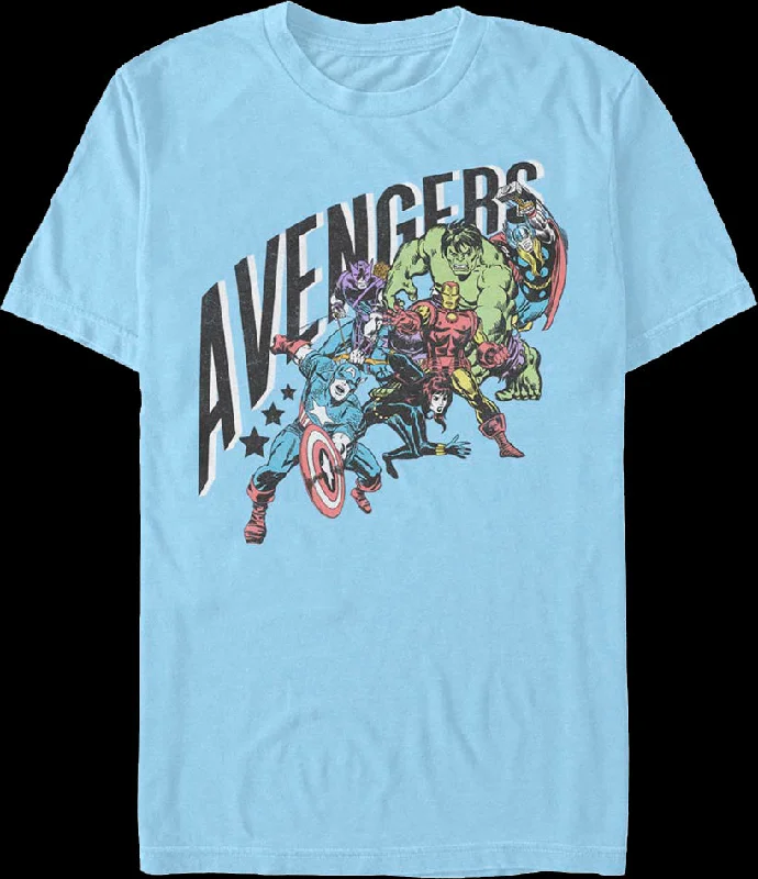 Avengers Lineup Marvel Comics T-Shirt