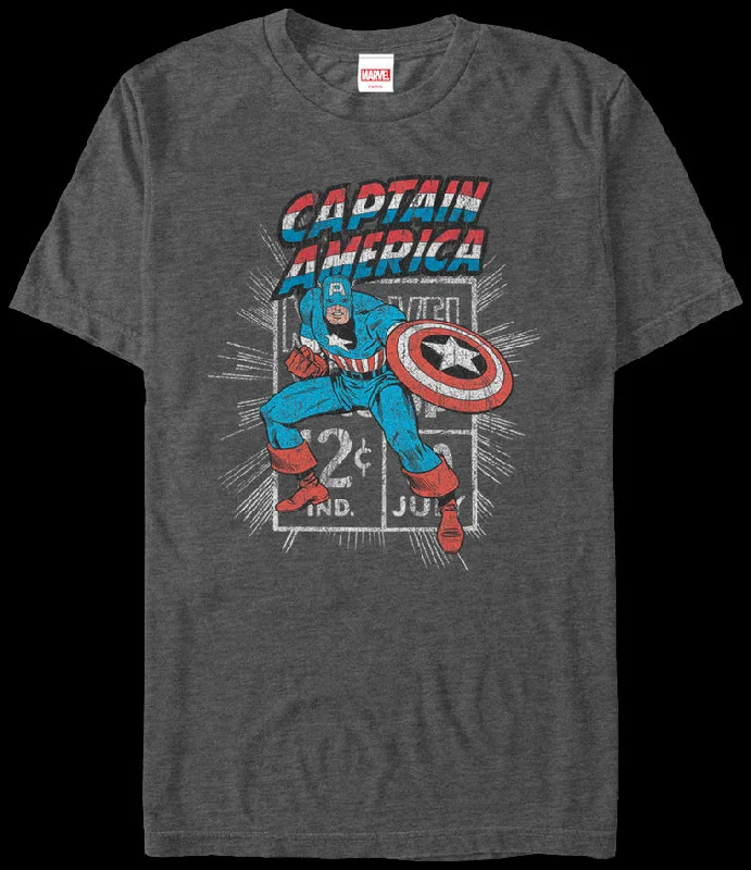 Marvel Stamp Captain America T-Shirt