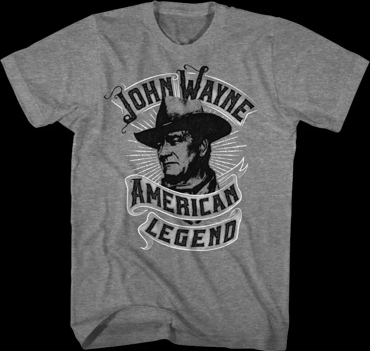 American Legend Banner John Wayne T-Shirt