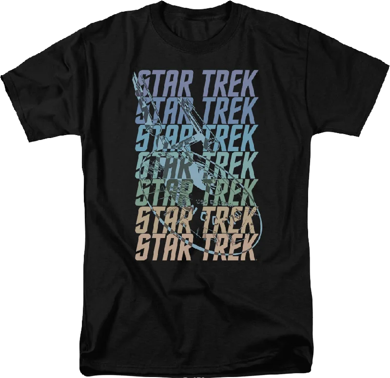 Repeating Logo Star Trek T-Shirt