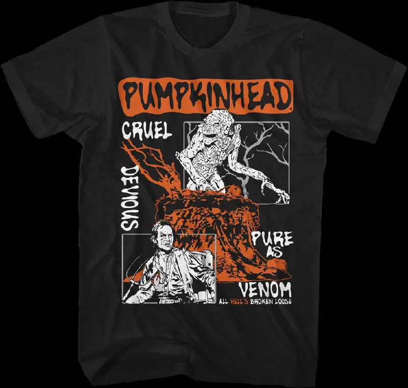 Illustrated Cruel Panels Pumpkinhead T-Shirt