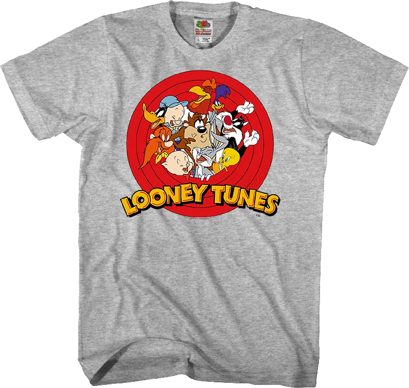 Cast And Logo Looney Tunes T-Shirt