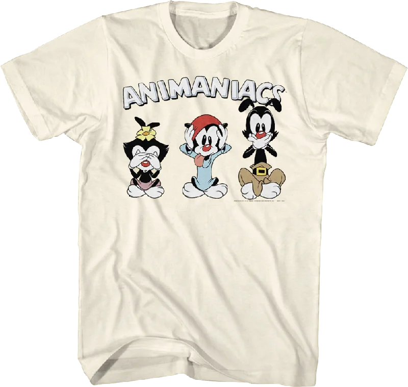 See No Evil Hear No Evil Speak No Evil Animaniacs T-Shirt