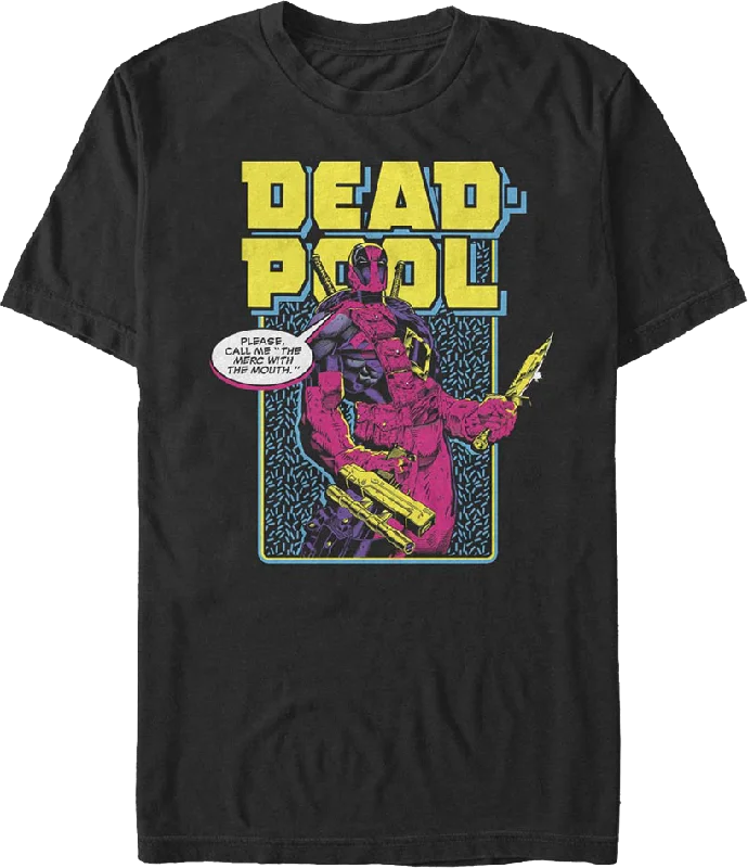 Neon Deadpool Marvel Comics T-Shirt