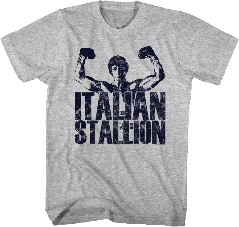 Flexing Italian Stallion Rocky T-Shirt