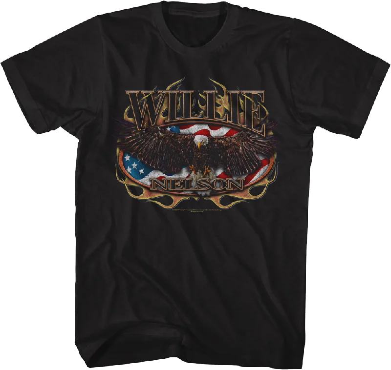 Flag & Eagle Willie Nelson T-Shirt