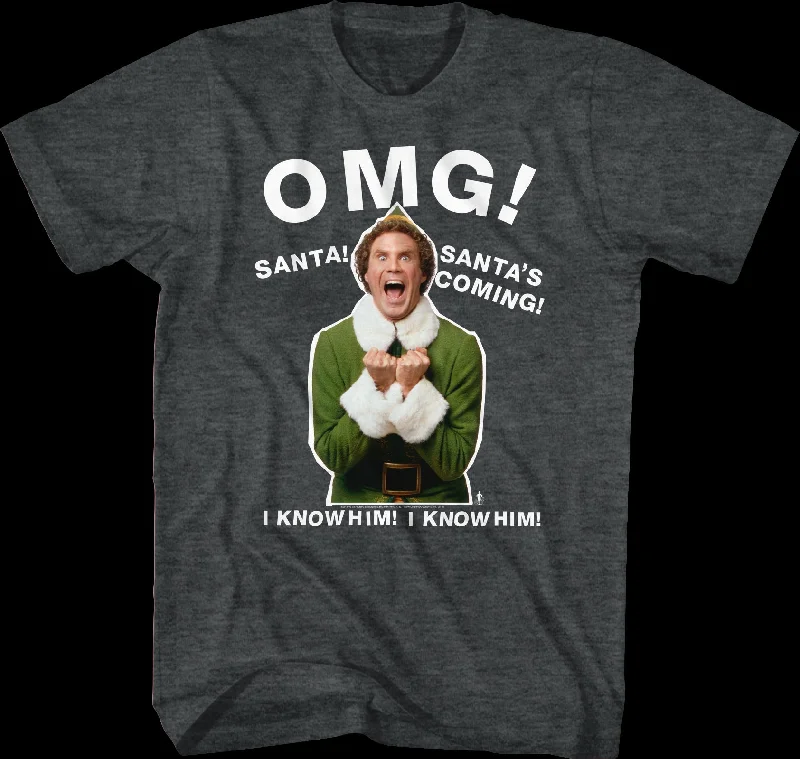 OMG Santa's Coming Elf T-Shirt