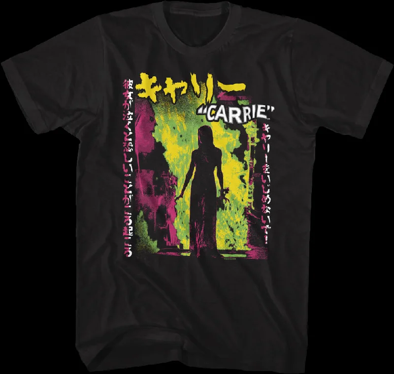 Japanese Neon Poster Carrie T-Shirt