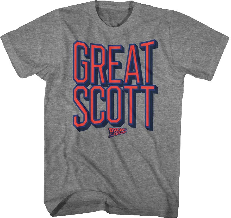 Distressed Great Scott Back To The Future T-Shirt