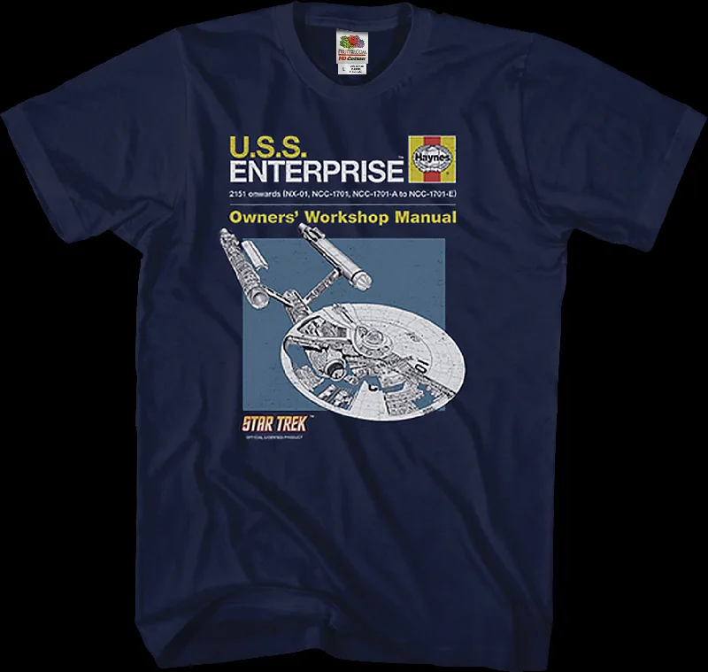 Enterprise Owners' Workshop Manual Star Trek T-Shirt