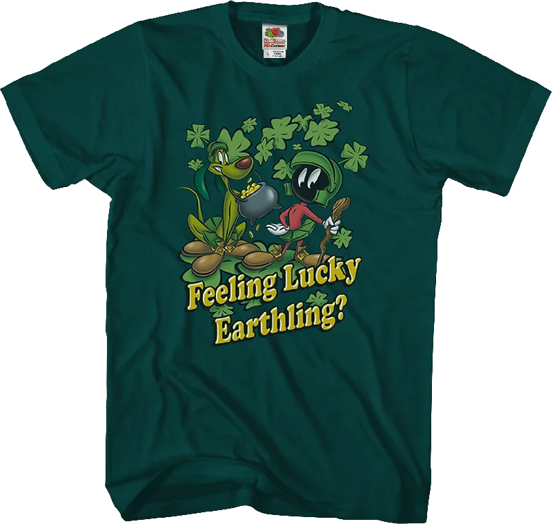 Feeling Lucky Earthling Looney Tunes T-Shirt