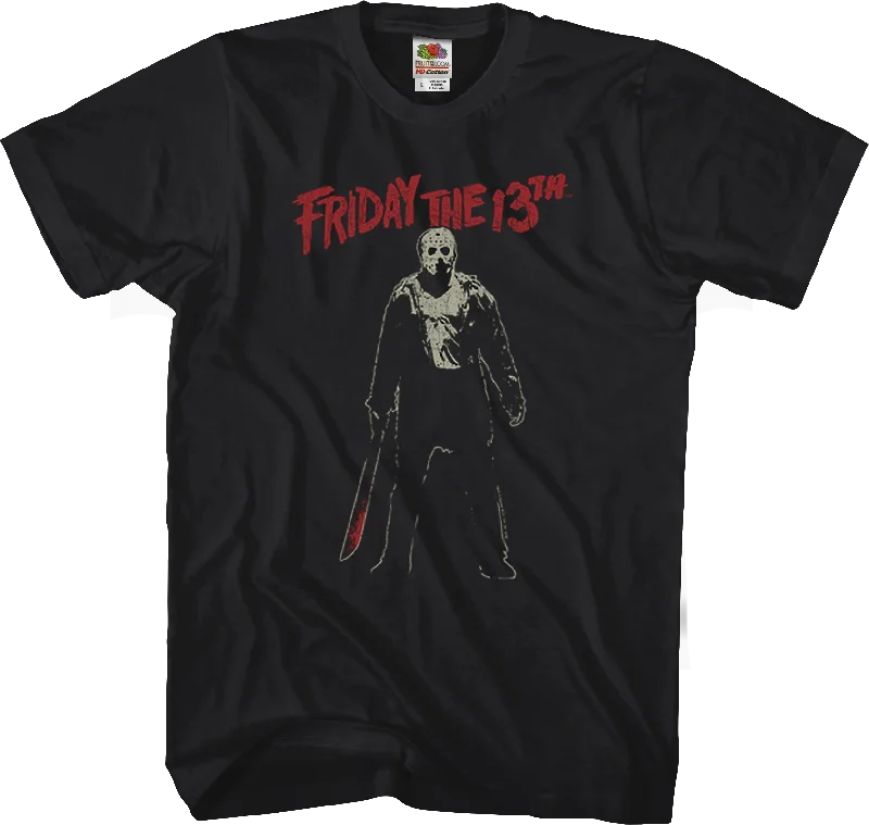 Jason Voorhees Machete Friday the 13th T-Shirt