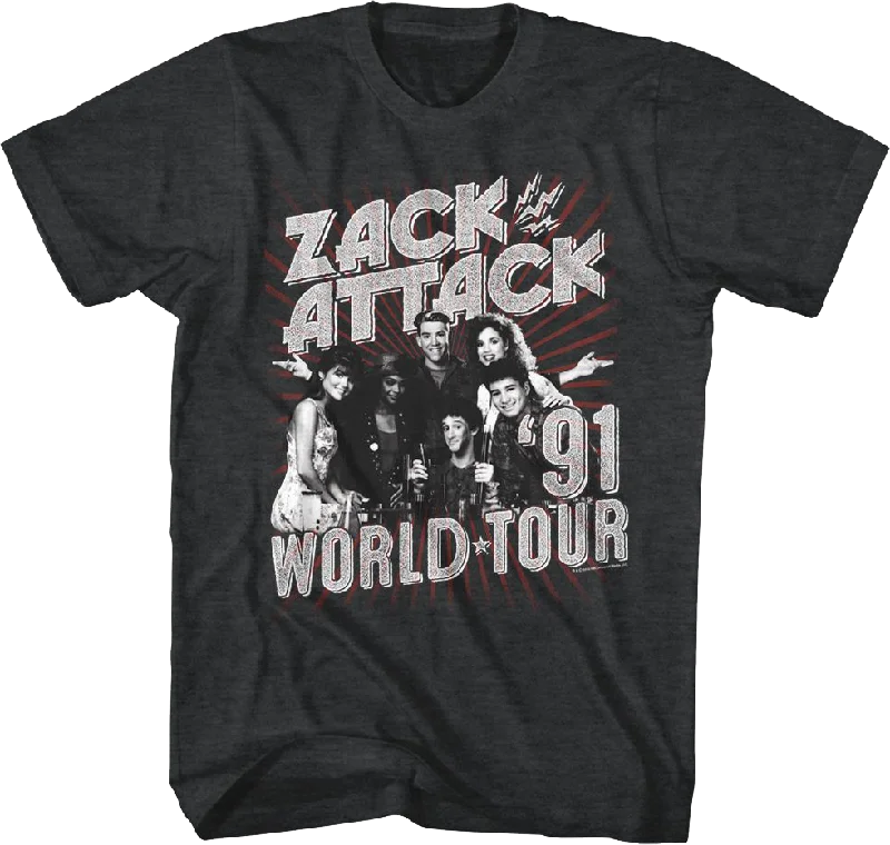 Zack Attack '91 World Tour Saved By The Bell T-Shirt