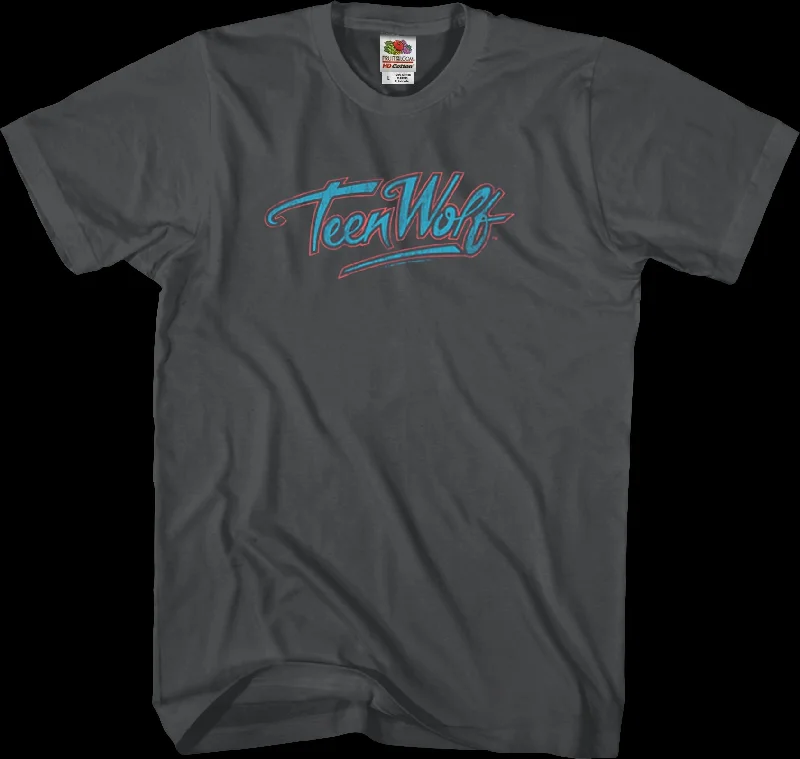 Neon Teen Wolf Logo T-Shirt