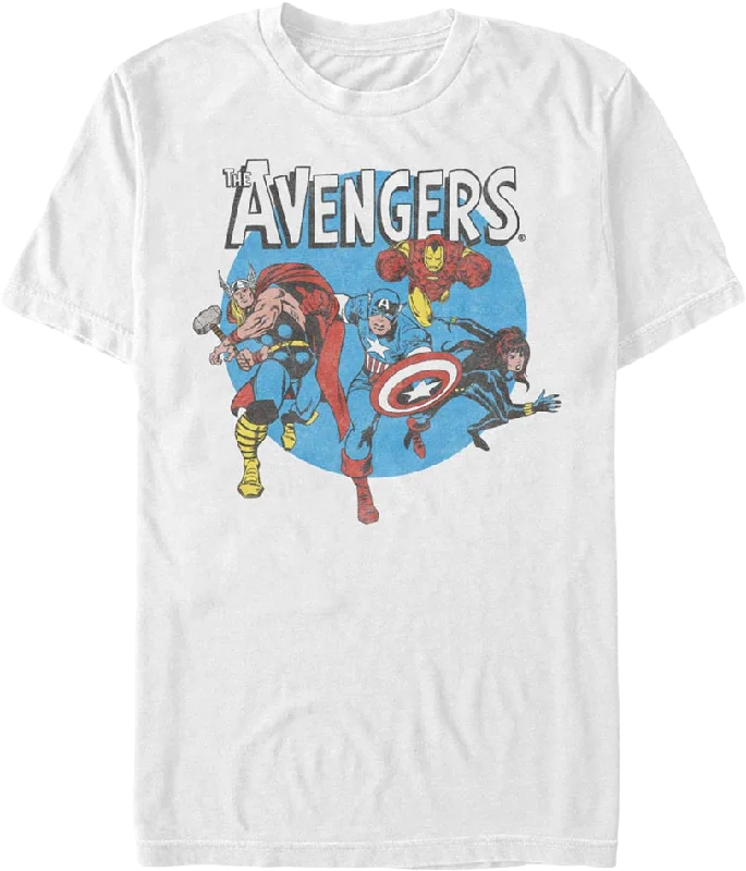 Vintage Avengers Circle Marvel Comics T-Shirt