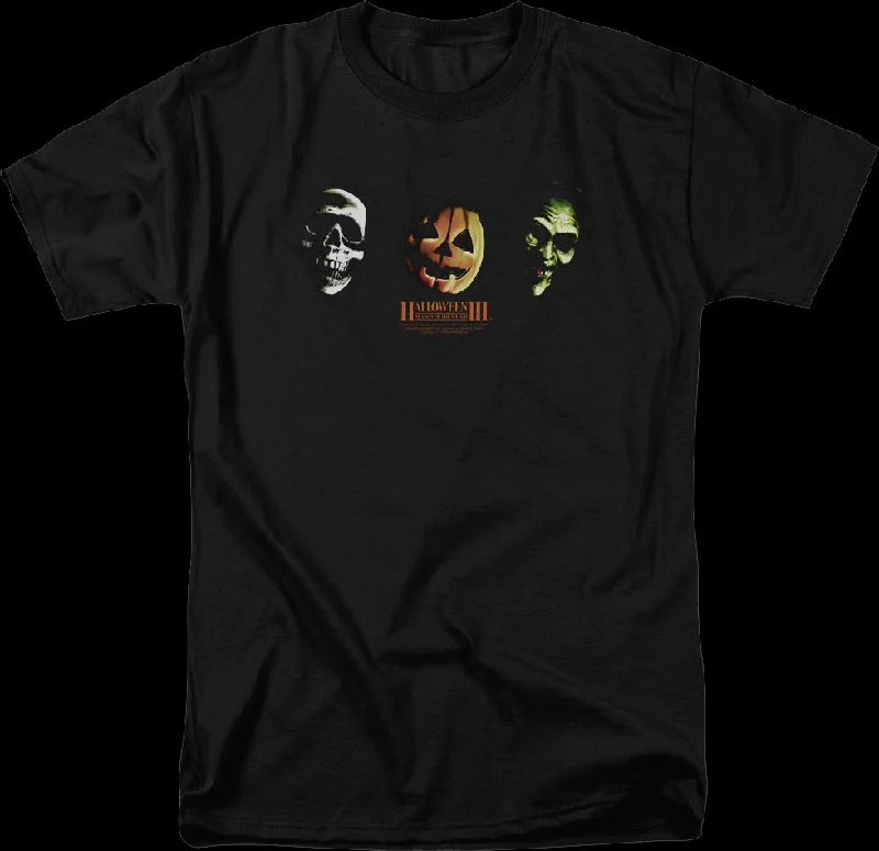 Three Masks Halloween III Season of the Witch T-Shirt