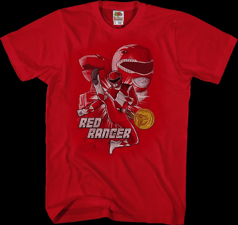 Red Ranger Mighty Morphin Power Rangers T-Shirt