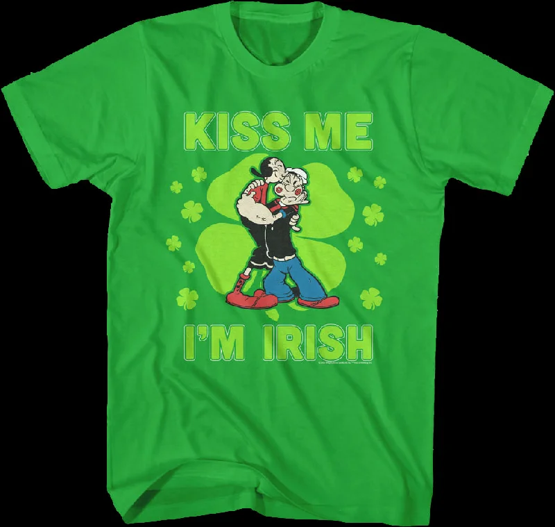 Kiss Me I'm Irish Popeye T-Shirt