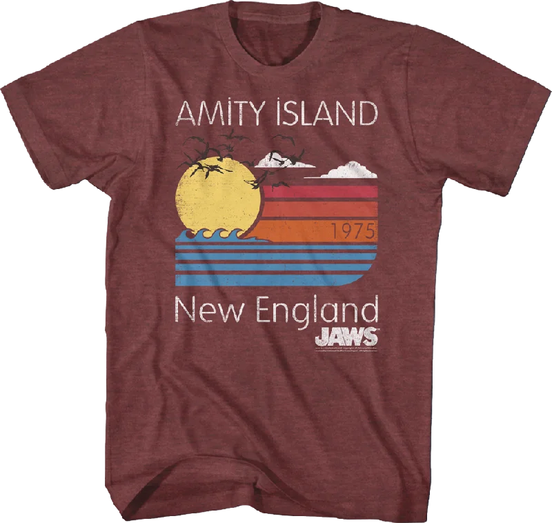 Amity Island New England JAWS T-Shirt