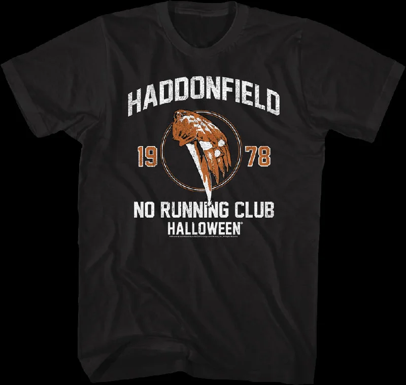 Haddonfield No Running Club Halloween T-Shirt