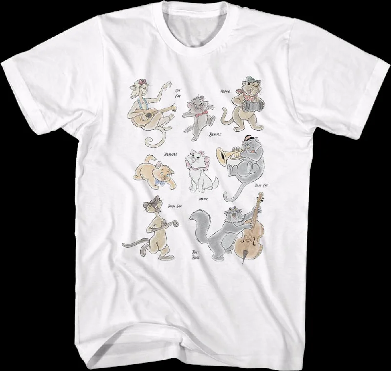 Aristocats Character Collage Disney T-Shirt