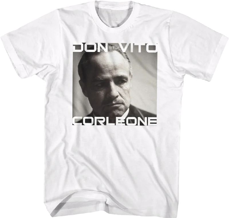 Don Vito Corleone Photo Godfather T-Shirt