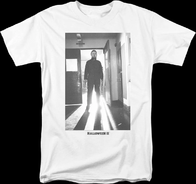 Michael Myers Black & White Photo Halloween II T-Shirt