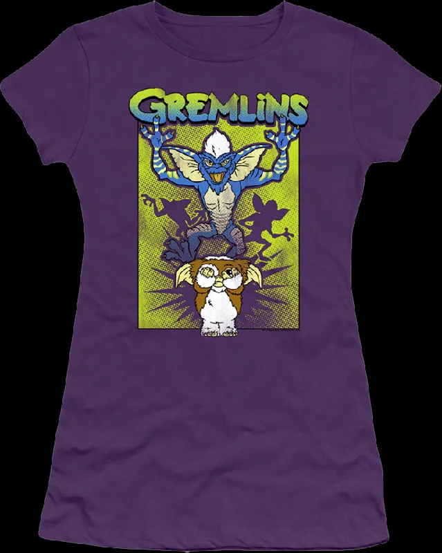 Ladies Purple Gizmo's Nightmare Gremlins Shirt