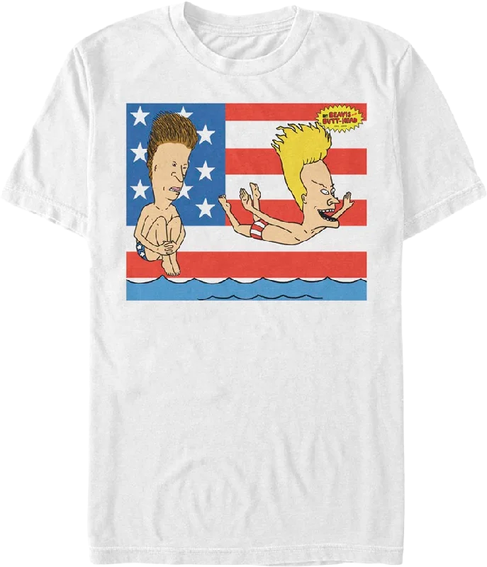 Patriotic Splash Beavis And Butt-Head T-Shirt