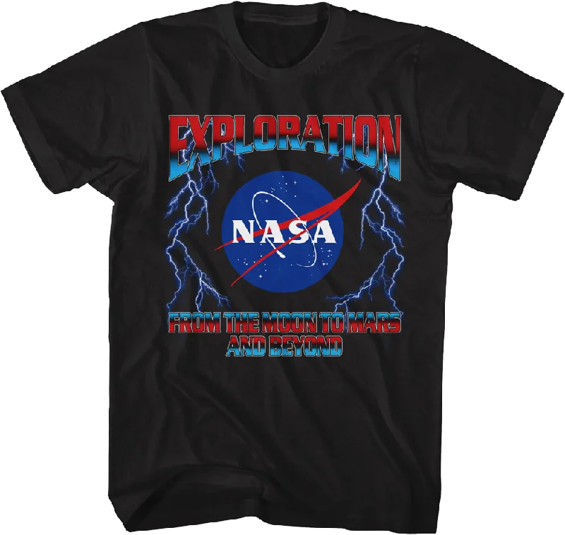 Exploration From The Moon To Mars And Beyond NASA T-Shirt